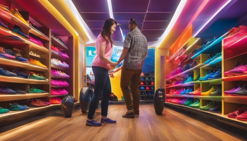 buying bowling shoes