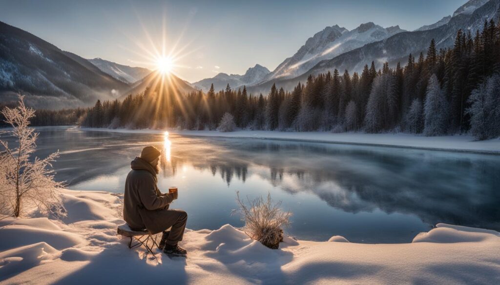 Christ with Coffee on Ice