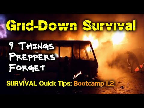 9 Things Preppers Often Forget - Until It's Too Late  / Survival Quick Tips: Bootcamp - Ep2