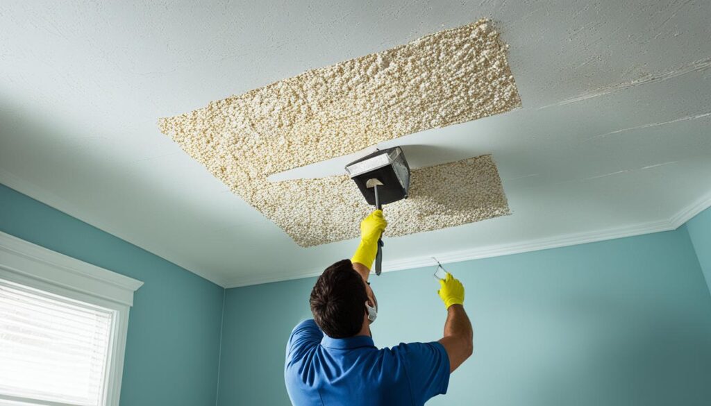 popcorn ceiling removal